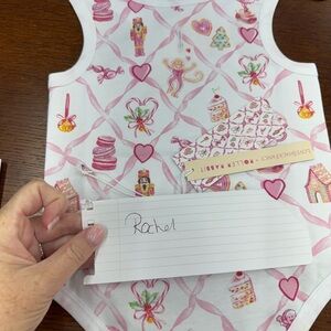 Roller Rabbit Pink and White Dog Bodysuit